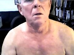 Grandfather Spunk On Webcam